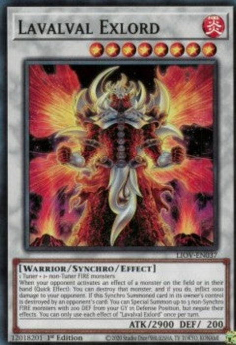 Lavalval Exlord LIOV-EN037 Super Rare Englisch