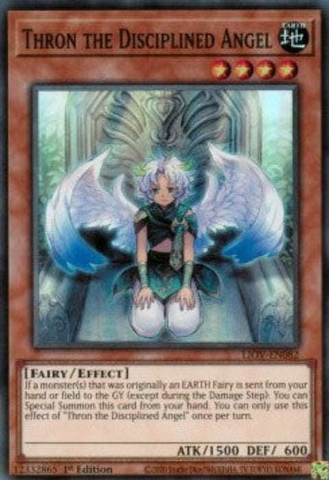 Thron the Disciplined Angel LIOV-EN082 Super Rare Englisch