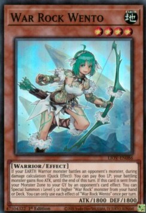 War Rock Wento LIOV-EN086 Super Rare Englisch