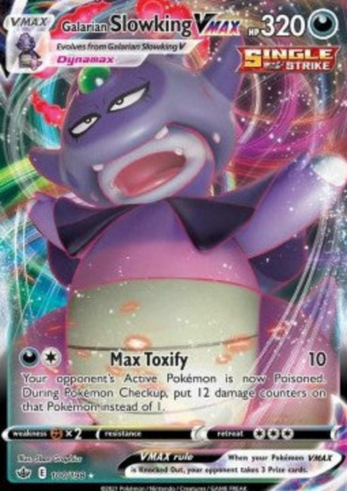 Galar- Laschoking VMAX CRE-100 Ultra Rare Deutsch