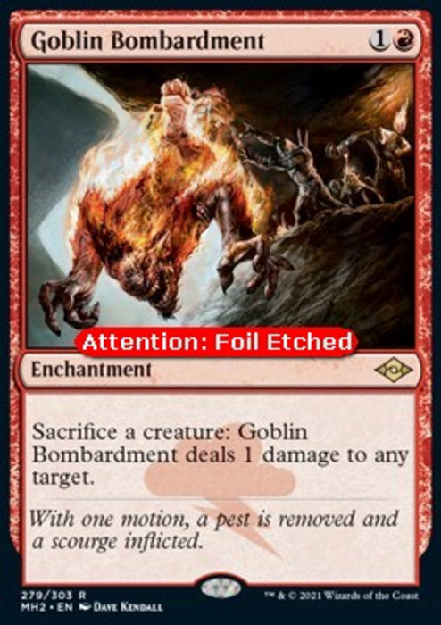 Goblin Bombardment (V.2) MH2-279 Rare Englisch