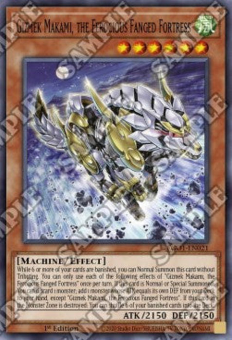 Gizmek Makami, the Ferocious Fanged Fortress EGO1-EN021 Common Englisch
