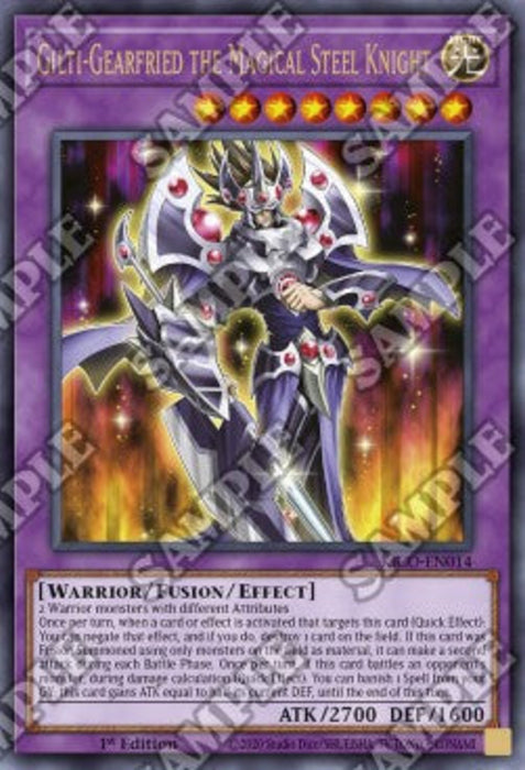 Gilti-Gearfried the Magical Steel Knight (V.1) KICO-EN014 Ultra Rare Englisch