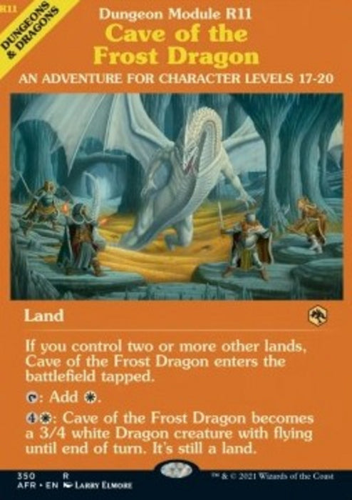 Cave of the Frost Dragon XAFR-350 Rare Englisch