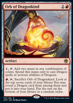 Orb of Dragonkind AFR-157 Rare Englisch