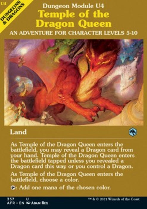 Temple of the Dragon Queen XAFR-357 Uncommon Englisch