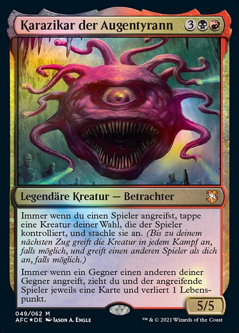 Karazikar, the Eye Tyrant AFC-49 Mythic Deutsch
