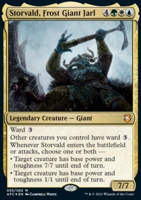 Storvald, Frost Giant Jarl AFC-55 Mythic Englisch