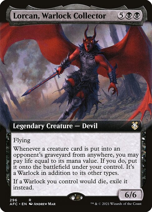 Lorcan, Warlock Collector XAFC-296 Rare Englisch