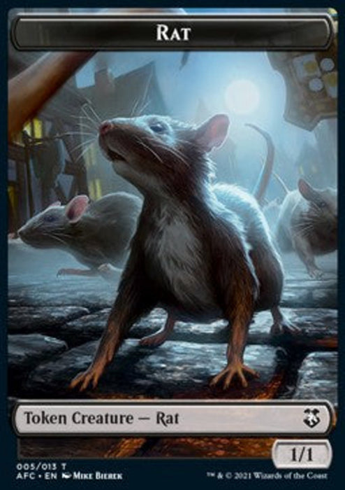 Rat Token (B 1/1) // Zombie Token (B 2/2) XAFC-T 5/9 Token Deutsch