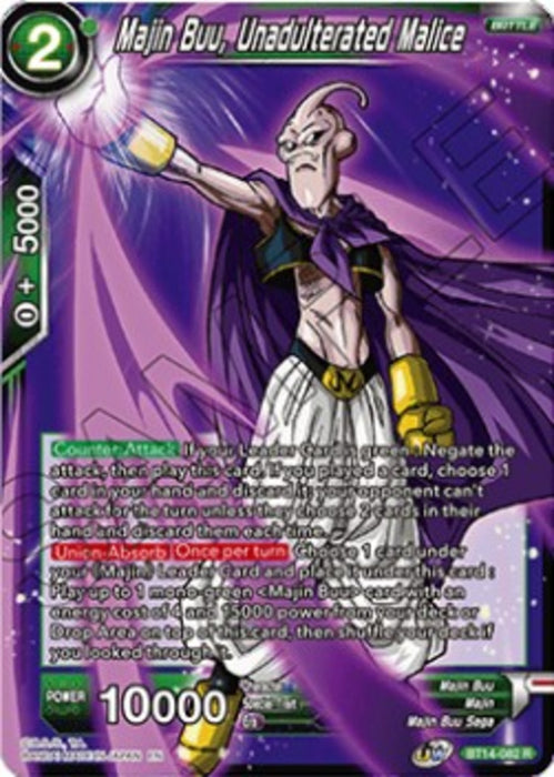 Majin Buu, Unadulterated Malice BT14 Rare Englisch