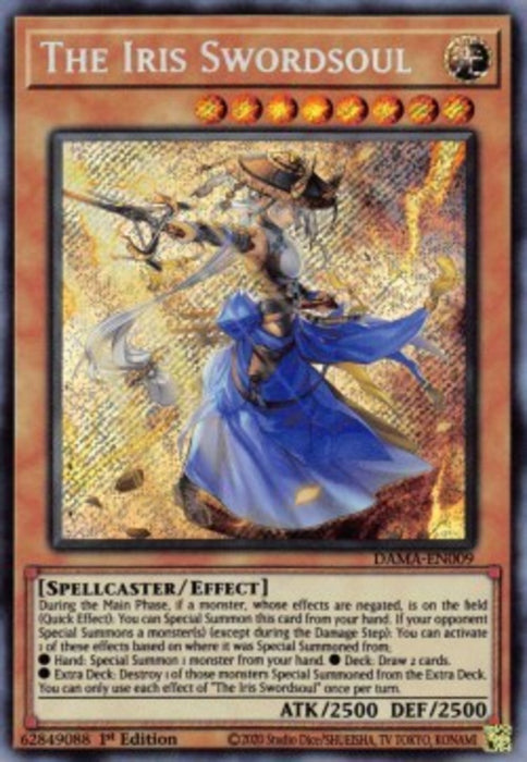 The Iris Swordsoul (V.1) DAMA-EN009 Secret Rare Englisch
