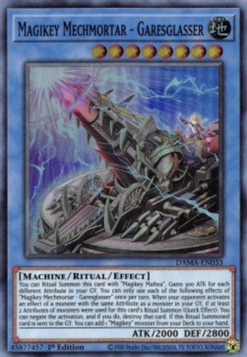 Magikey Mechmortar - Garesglasser DAMA-EN033 Super Rare Englisch