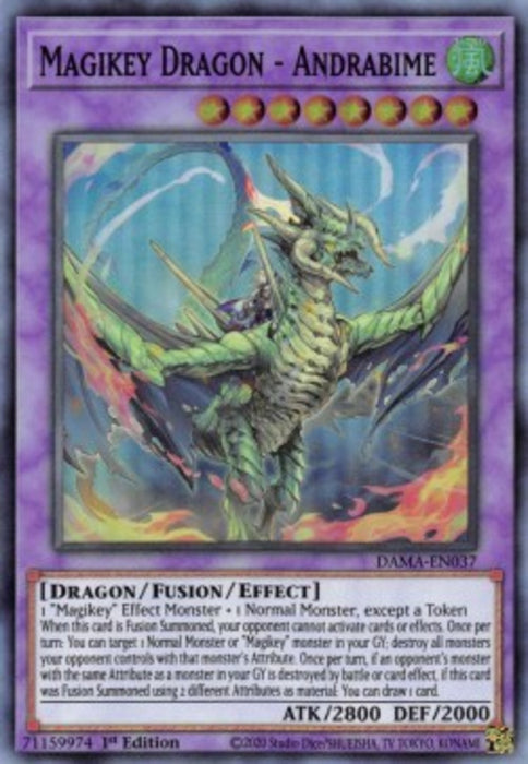 Magikey Dragon - Andrabime DAMA-EN037 Super Rare Englisch