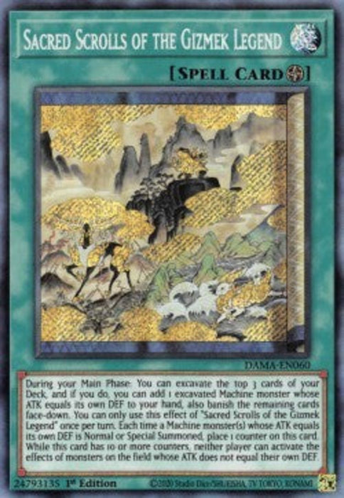 Sacred Scrolls of the Gizmek Legend DAMA-EN060 Secret Rare Englisch