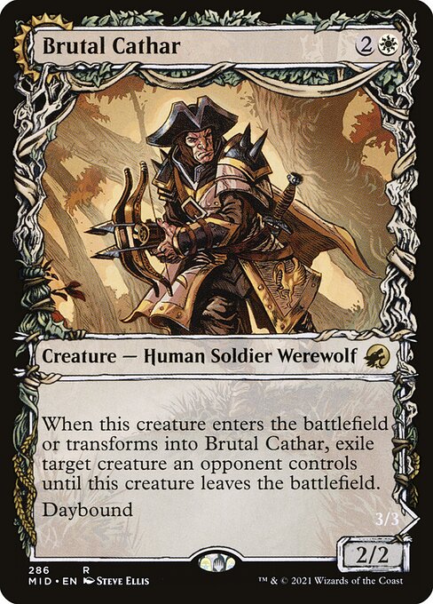 Magic: Brutal Cathar // Moonrage Brute