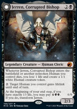 Jerren, Corrupted Bishop // Ormendahl, the Corrupter MID-109 Mythic Englisch