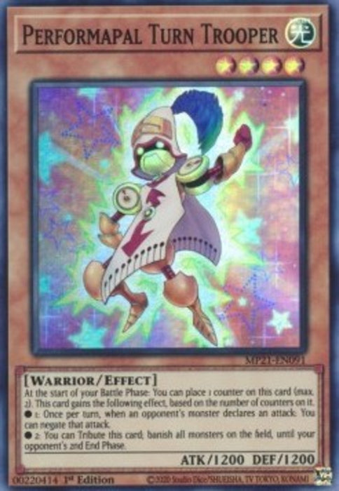 Performapal Turn Trooper MP21-EN091 Super Rare Englisch