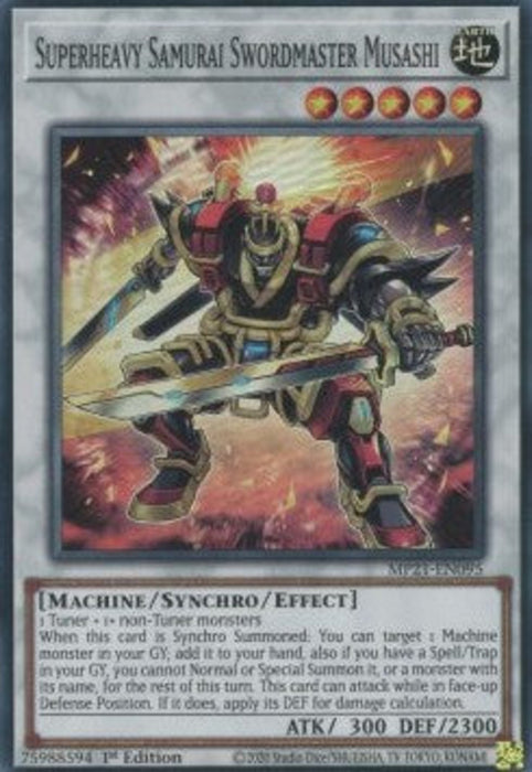 Superheavy Samurai Swordmaster Musashi MP21-EN095 Super Rare Englisch