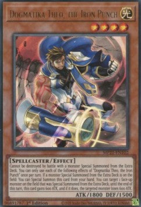 Dogmatika Theo, the Iron Punch MP21-EN102 Ultra Rare Englisch
