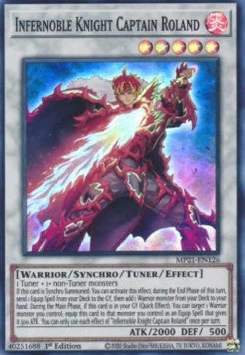 Infernoble Knight Captain Roland MP21-EN126 Super Rare Englisch