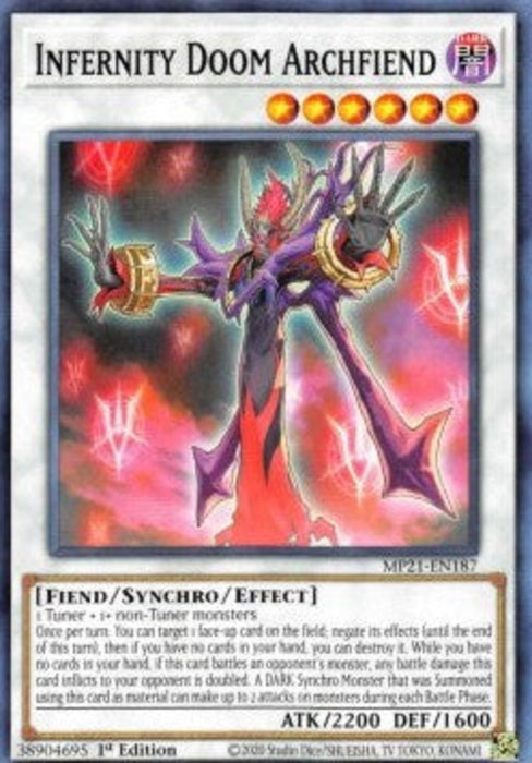 Infernity Doom Archfiend MP21-EN187 Common Englisch