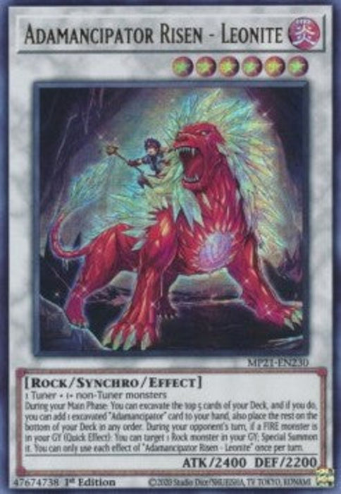 Adamancipator Risen - Leonite MP21-EN230 Ultra Rare Englisch