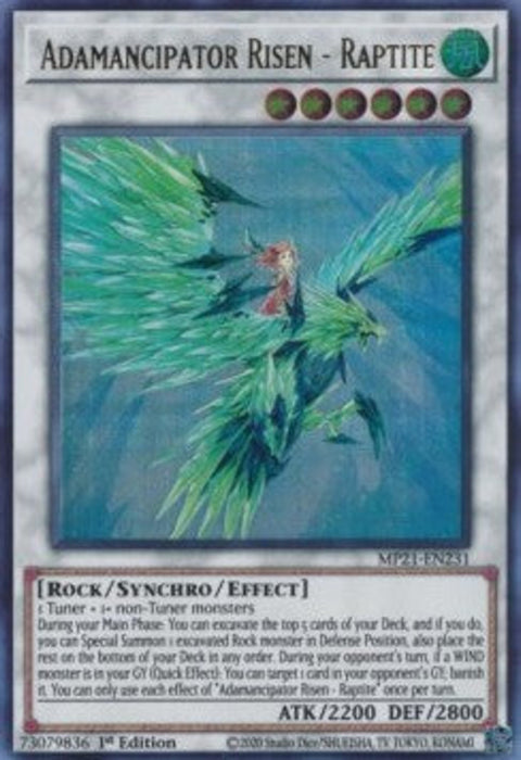 Adamancipator Risen - Raptite MP21-EN231 Ultra Rare Englisch