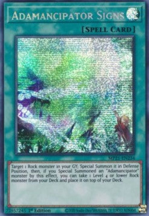 Adamancipator Signs MP21-EN234 Secret Rare Englisch