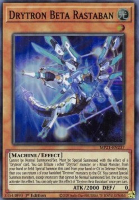 Drytron Beta Rastaban MP21-EN237 Super Rare Amerikanisch