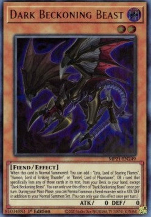 Dark Beckoning Beast MP21-EN249 Ultra Rare Englisch