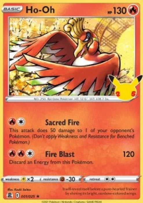 Ho-Oh CEL-001 Holo Rare Deutsch