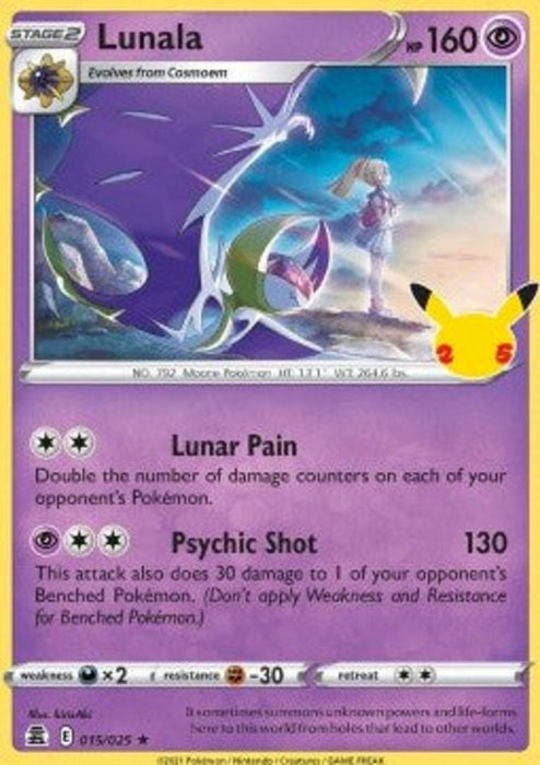 Lunala CEL-015 Holo Rare Deutsch