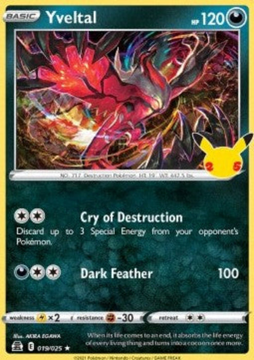 Yveltal CEL-019 Holo Rare Englisch