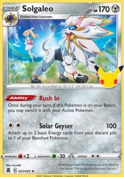 Solgaleo CEL-021 Holo Rare Deutsch