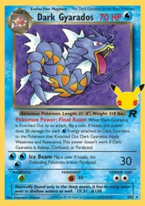 Dunkles Garados CEL-TR 8 Holo Rare Deutsch