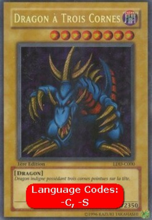 Tri-Horned Dragon (V.2) LDD-SP000 Secret Rare Spanisch