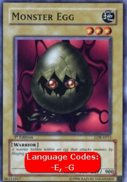 Monster Egg (V.1) LOB-EN013 Common Englisch