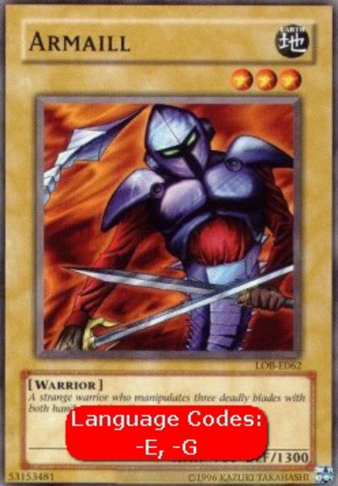 Armaill (V.1) LOB-EN062 Common Englisch