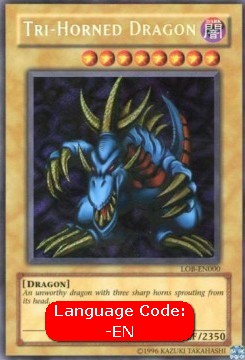 Tri-Horned Dragon (V.4) LOB-ENEN000 Secret Rare Englisch