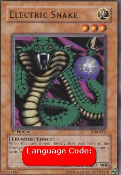 electric yugioh cards Yugioh Electric Snake (V.2) MRL-EN008 Common Englisch kaufen — ReCollectibles