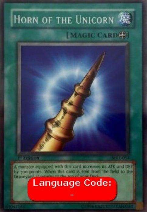 Horn of the Unicorn (V.2) MRL-EN054 Rare Englisch