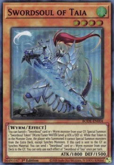 Swordsoul of Taia BODE-EN004 Super Rare Englisch