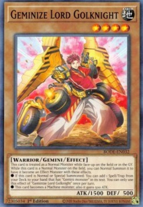 Geminize Lord Golknight BODE-EN032 Common Englisch