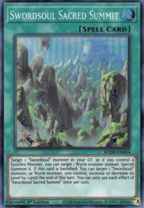 Swordsoul Sacred Summit BODE-EN054 Super Rare Amerikanisch