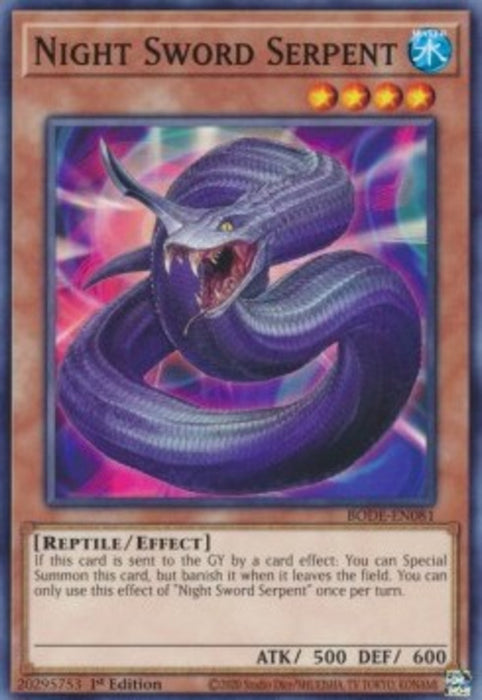Night Sword Serpent BODE-EN081 Common Englisch