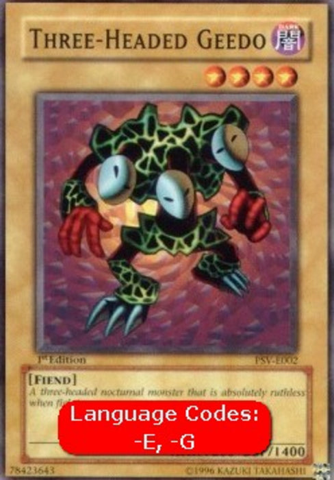 Three-Headed Geedo (V.1) PSV-EN002 Common Englisch