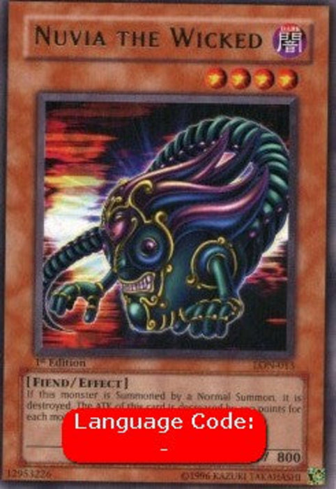 Nuvia the Wicked (V.2) LON-EN013 Rare Englisch