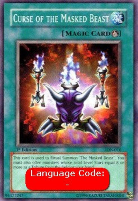 Curse of the Masked Beast (V.2) LON-EN016 Common Englisch
