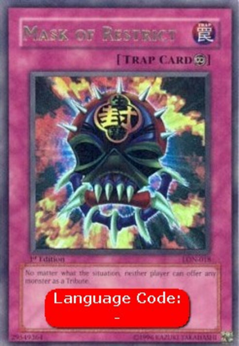 Mask of Restrict (V.2) LON-EN018 Ultra Rare Englisch
